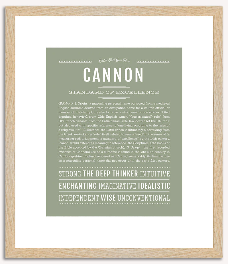 Cannon | Name Art Print