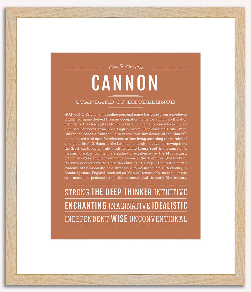 Cannon | Name Art Print