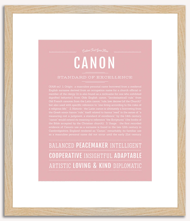 Canon | Name Art Print