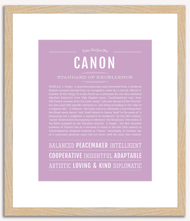 Canon | Name Art Print