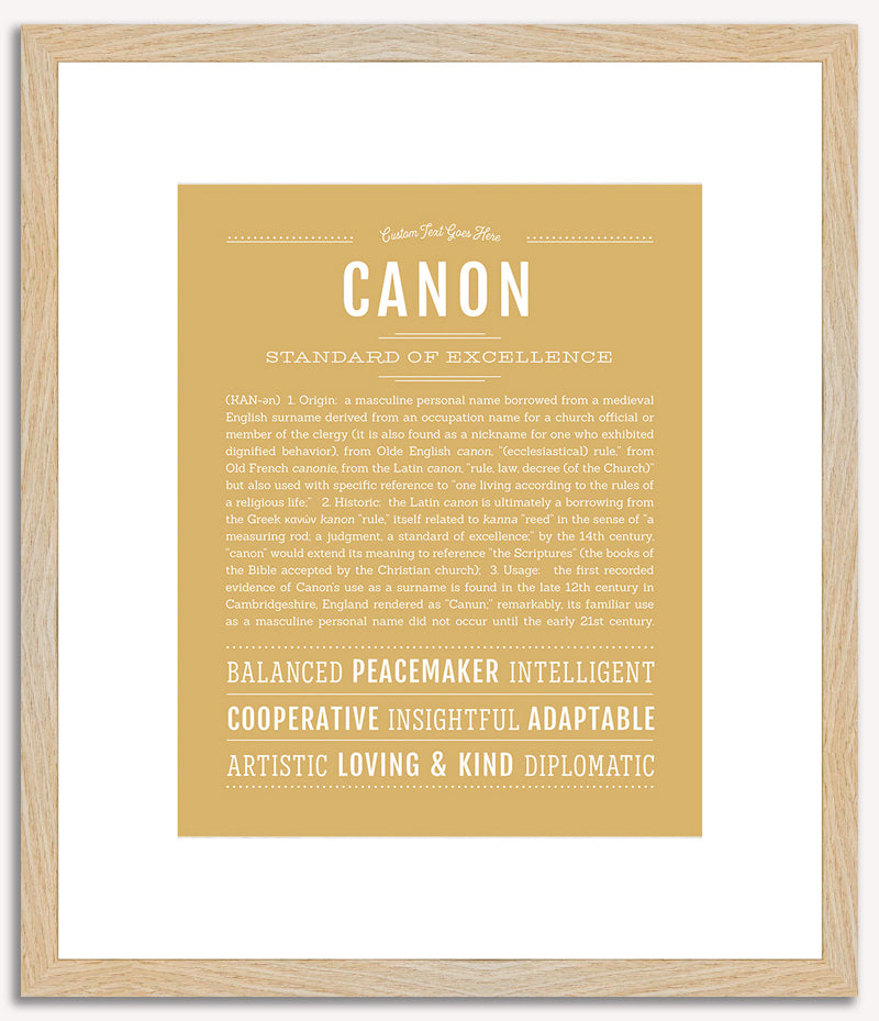 Canon | Name Art Print