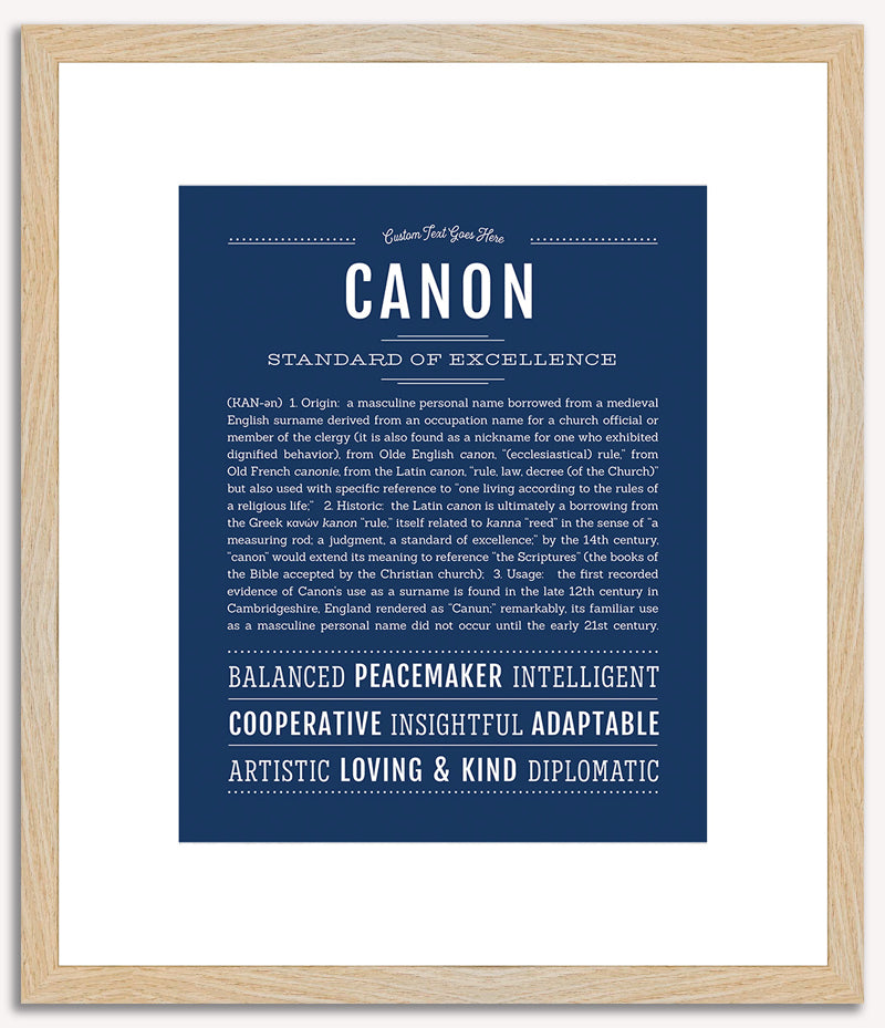 Canon | Name Art Print