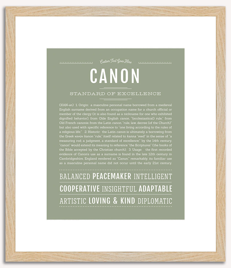 Canon | Name Art Print