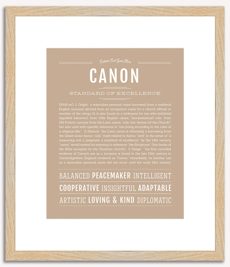 Canon | Name Art Print