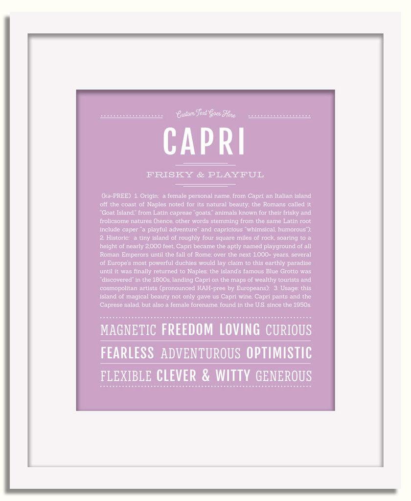 Frame Options | Lilac | White Frame, Matted