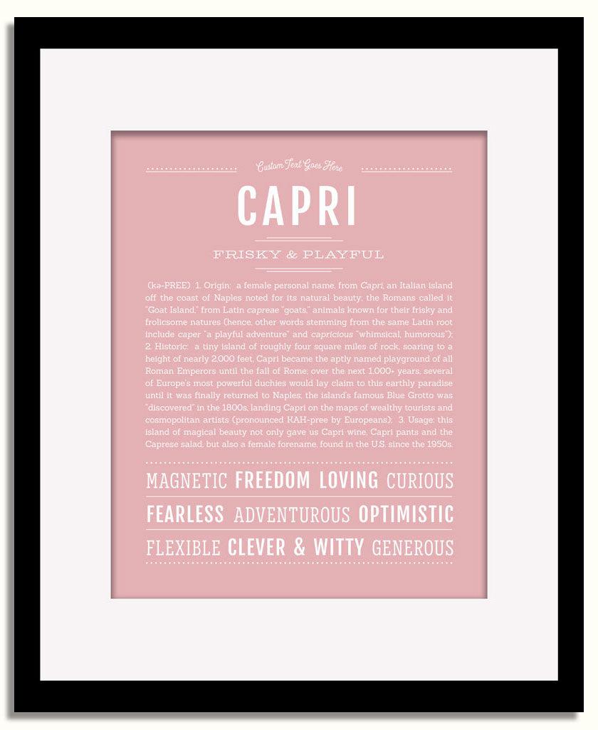 Frame Options | Dusty Rose | Black Frame, Matted