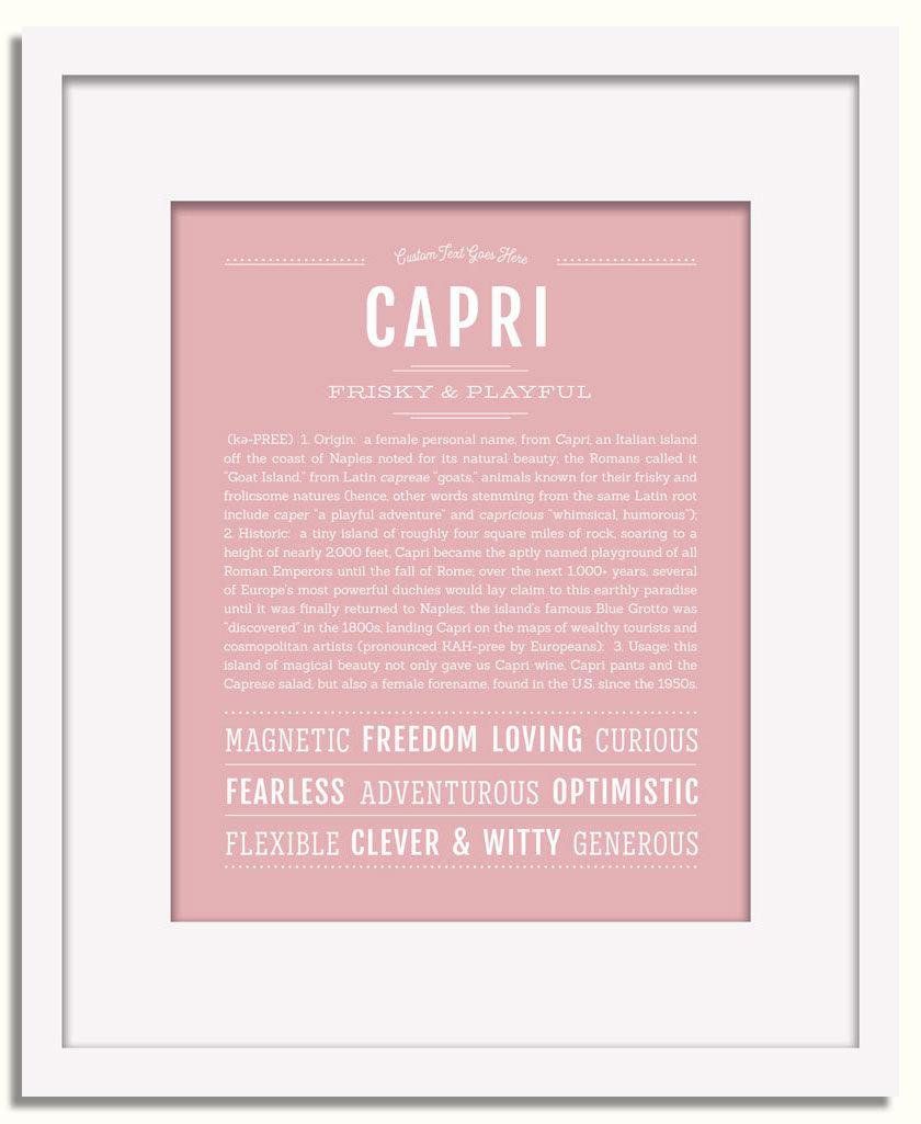 Frame Options | Dusty Rose | White Frame, Matted