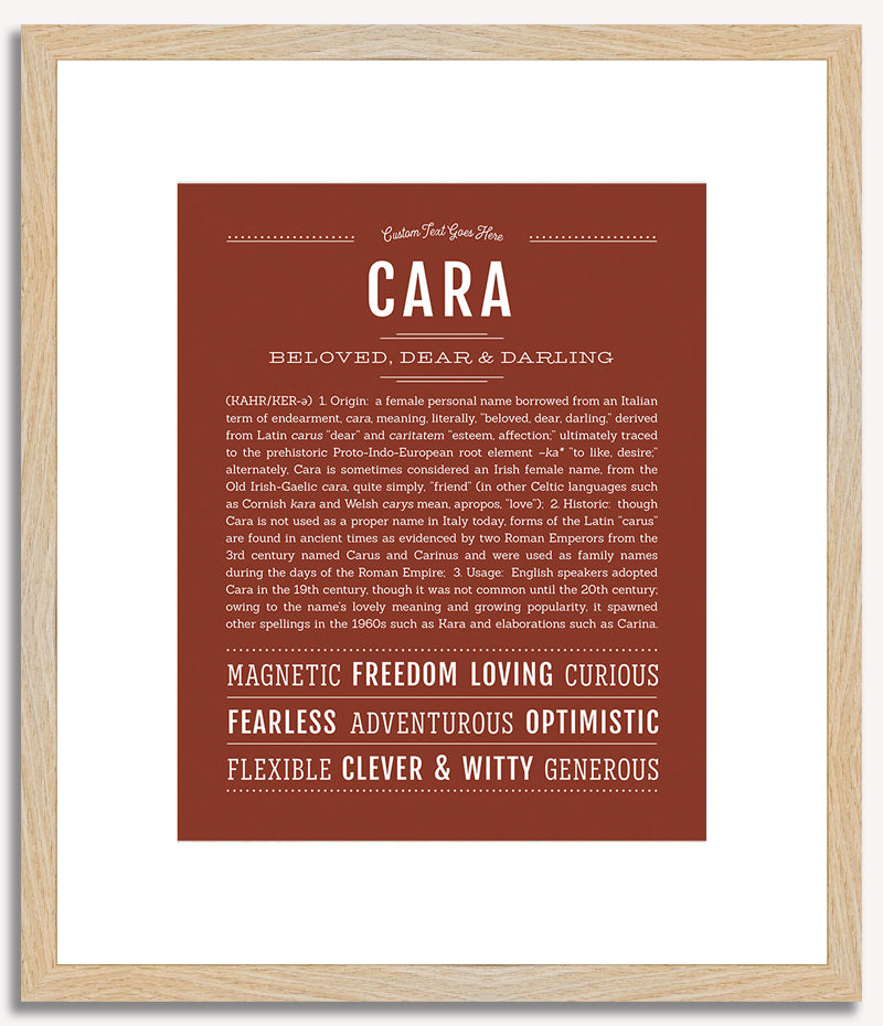 Cara | Name Art Print