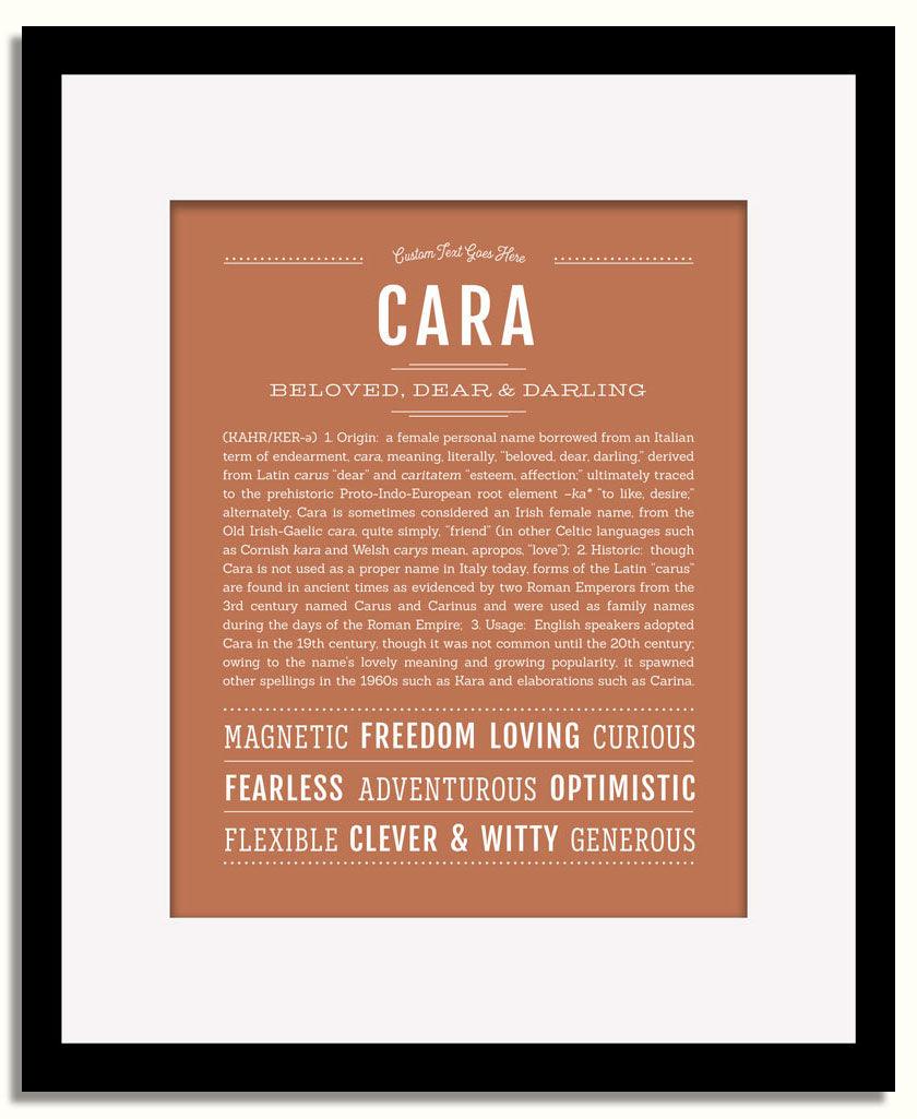 Frame Options | Terra Cotta | Black Frame, Matted