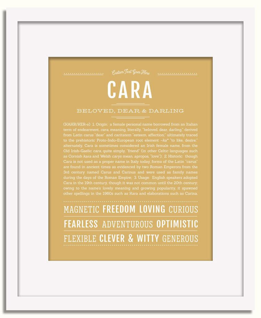 Frame Options | Matte Gold | White Frame, Matted