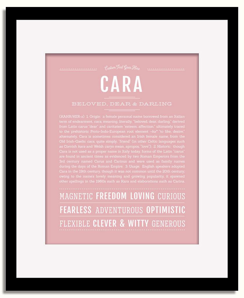 Frame Options | Dusty Rose | Black Frame, Matted