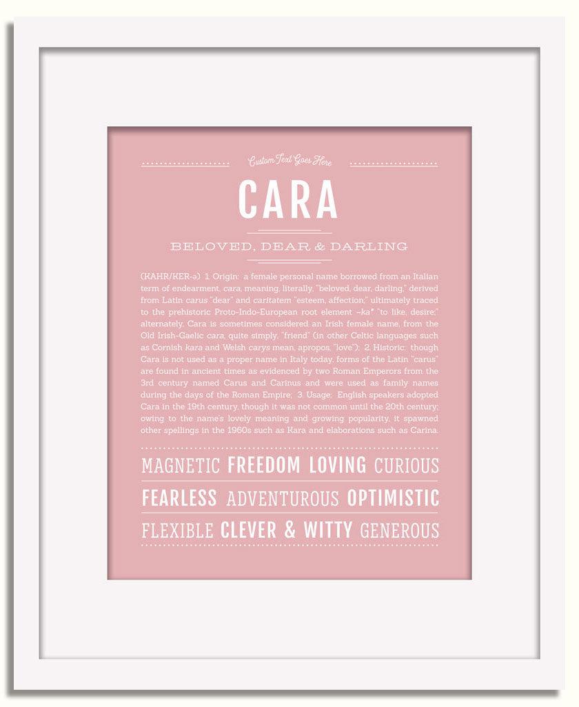 Frame Options | Dusty Rose | White Frame, Matted