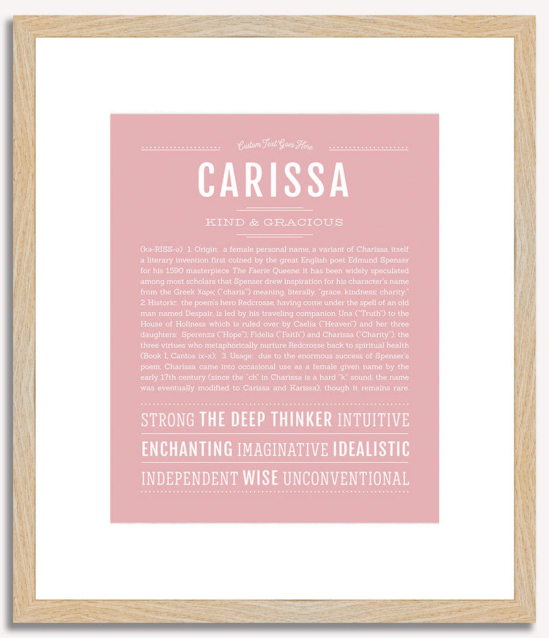 Carissa | Name Art Print