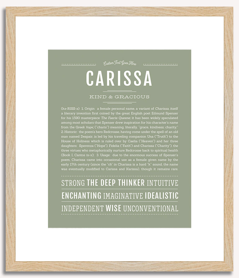 Carissa | Name Art Print