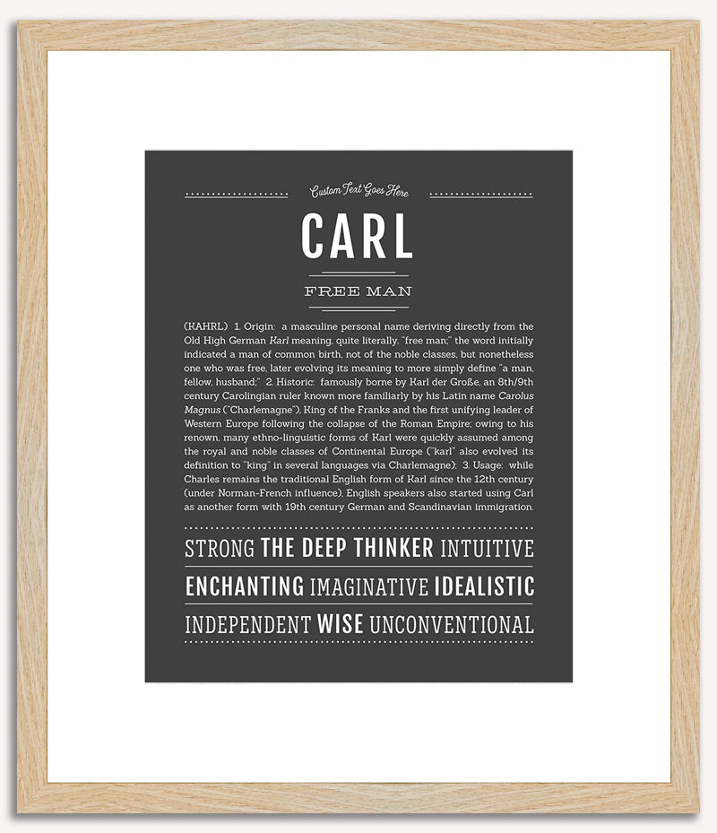 Carl | Name Art Print