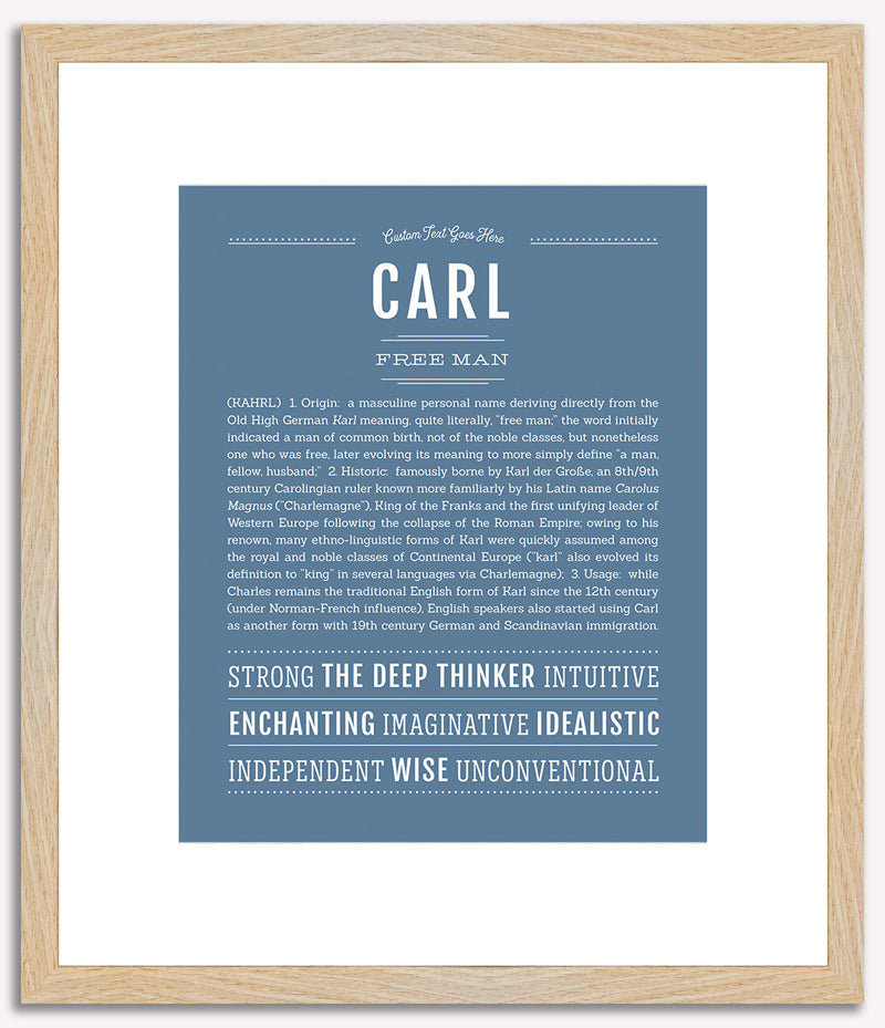 Carl | Name Art Print