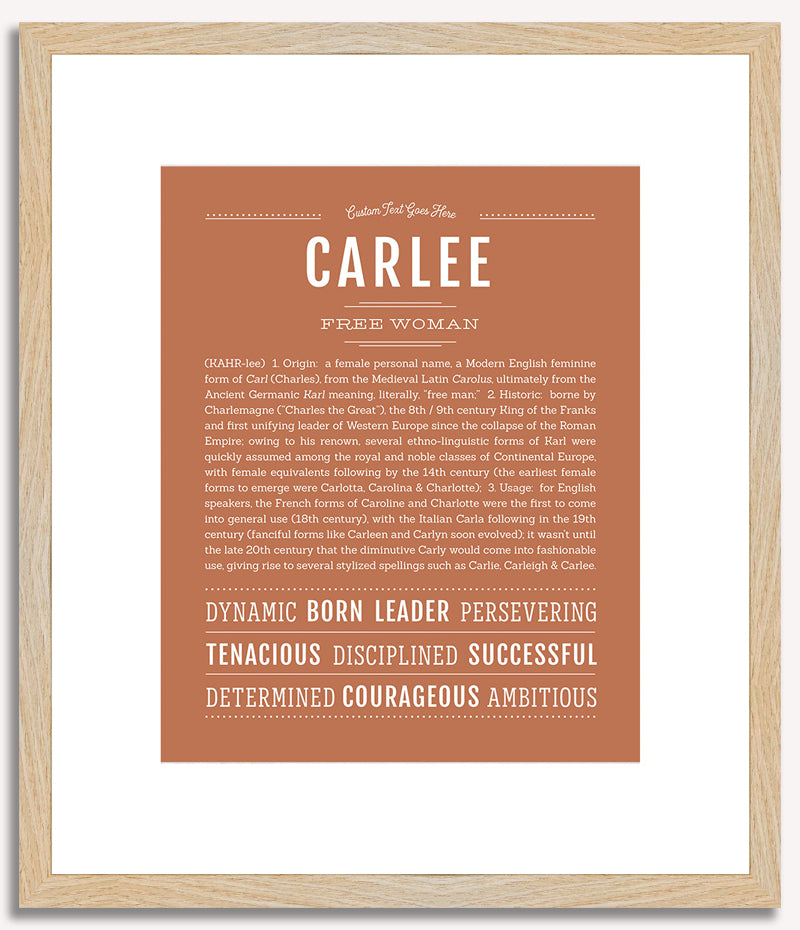 Carlee | Name Art Print