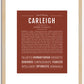 Carleigh | Name Art Print