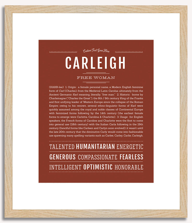 Carleigh | Name Art Print