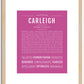 Carleigh | Name Art Print