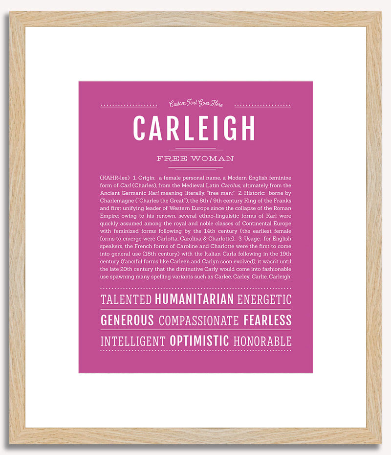 Carleigh | Name Art Print