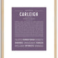 Carleigh | Name Art Print