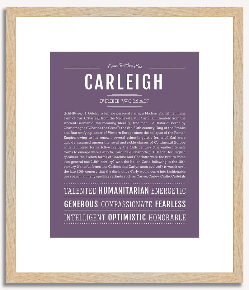 Carleigh | Name Art Print