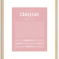 Carleigh | Name Art Print