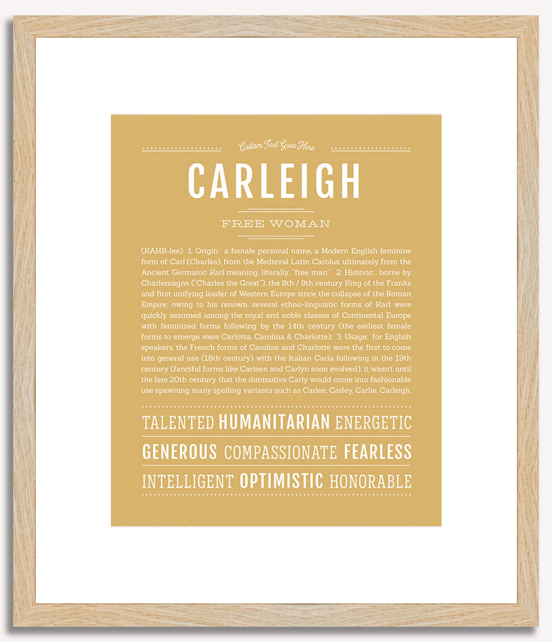 Carleigh | Name Art Print