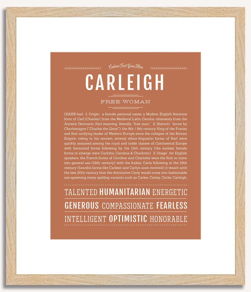 Carleigh | Name Art Print