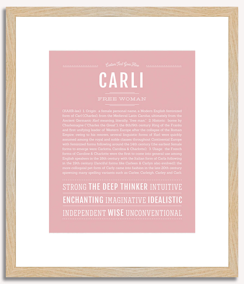 Carli | Name Art Print