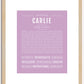 Carlie | Name Art Print