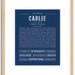 Carlie | Name Art Print