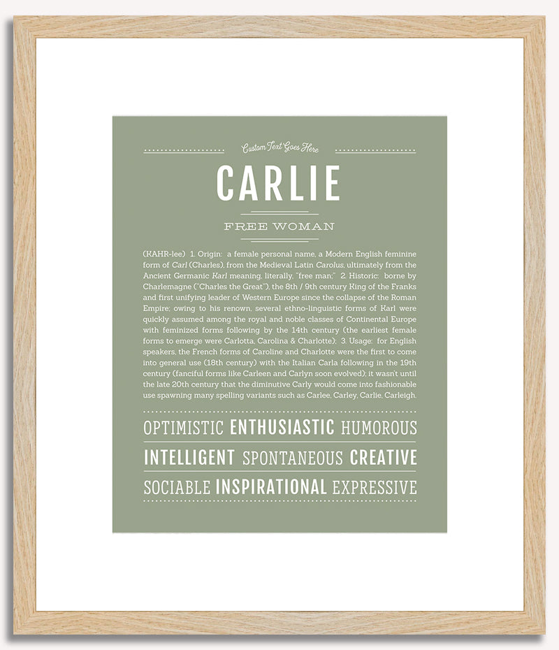 Carlie | Name Art Print