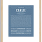 Carlie | Name Art Print