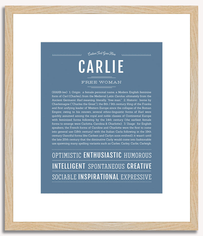 Carlie | Name Art Print