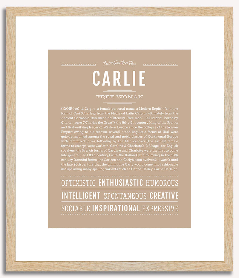 Carlie | Name Art Print