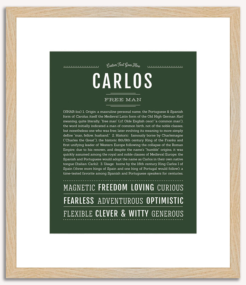 Carlos | Name Art Print