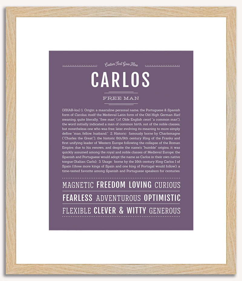 Carlos | Name Art Print