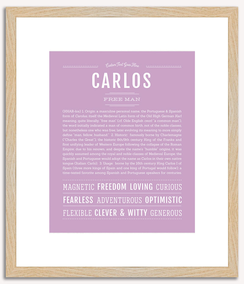 Carlos | Name Art Print