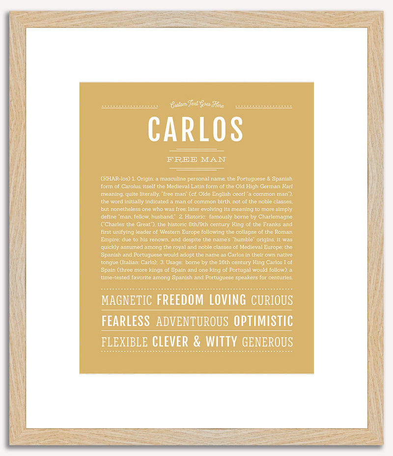 Carlos | Name Art Print