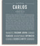 Carlos Name Art Print Name Stories carlos-name-art-print-name-stories