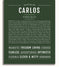 Carlos Name Art Print Name Stories carlos-name-art-print-name-stories