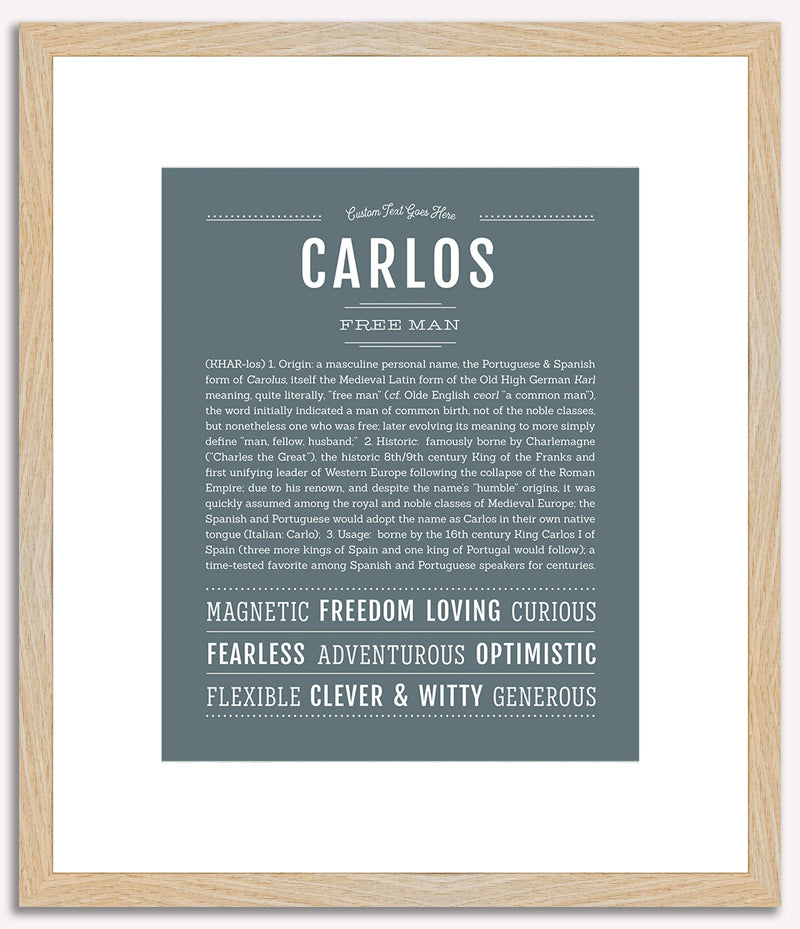 Carlos | Name Art Print