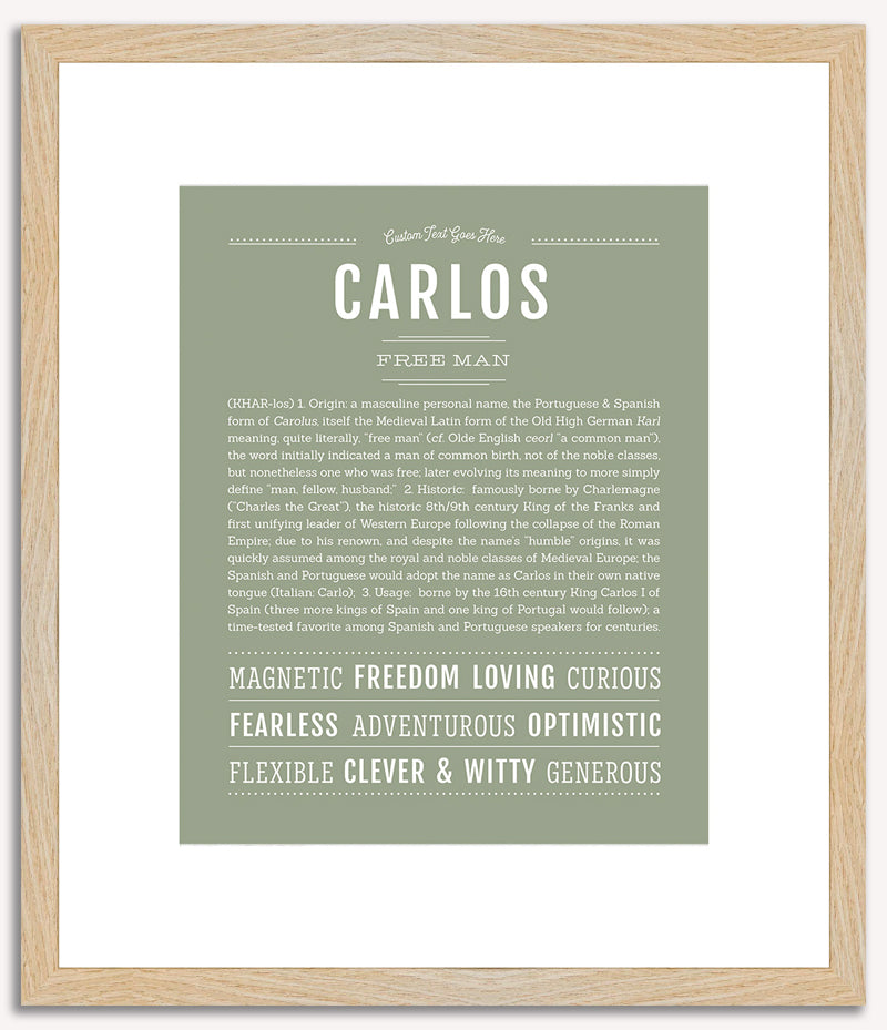 Carlos | Name Art Print