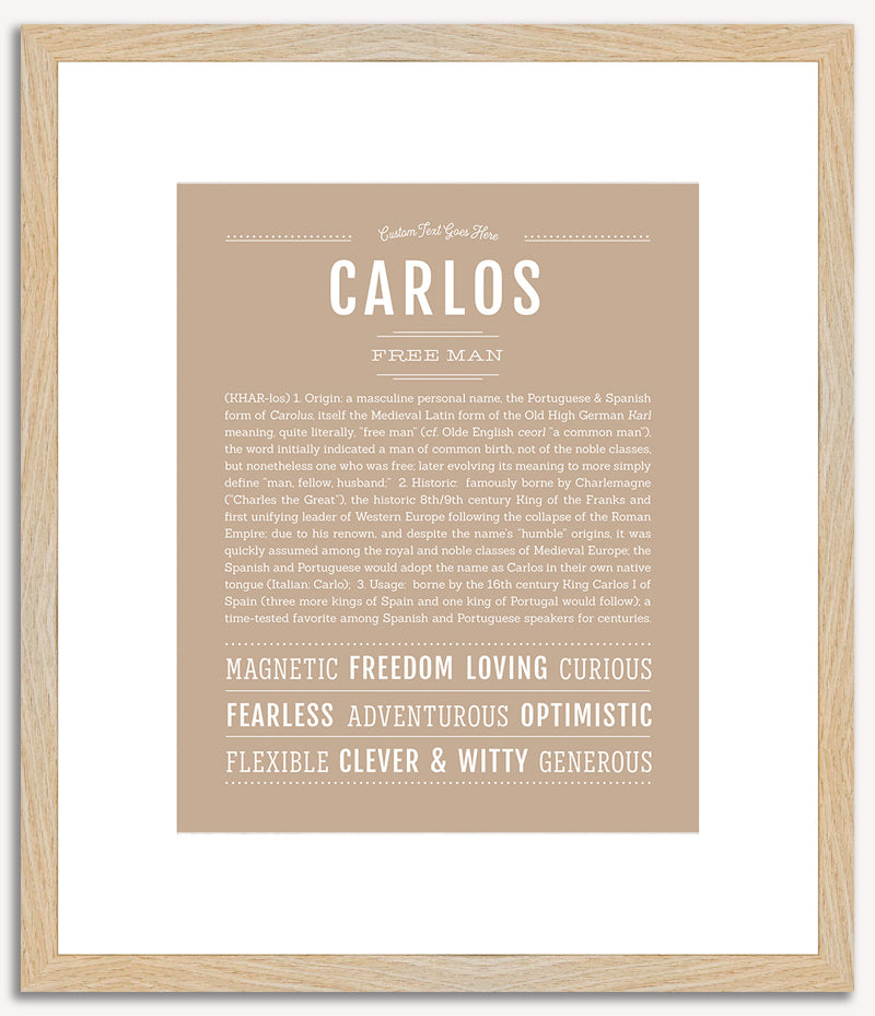 Carlos | Name Art Print