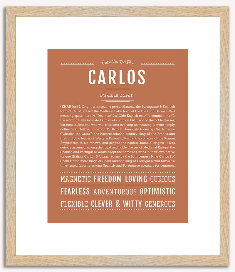 Carlos | Name Art Print