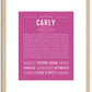 Carly | Name Art Print