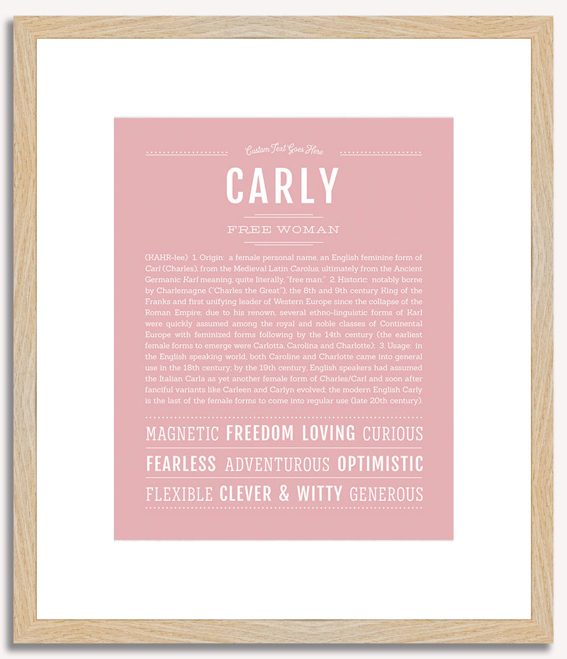 Carly | Name Art Print