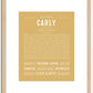 Carly | Name Art Print